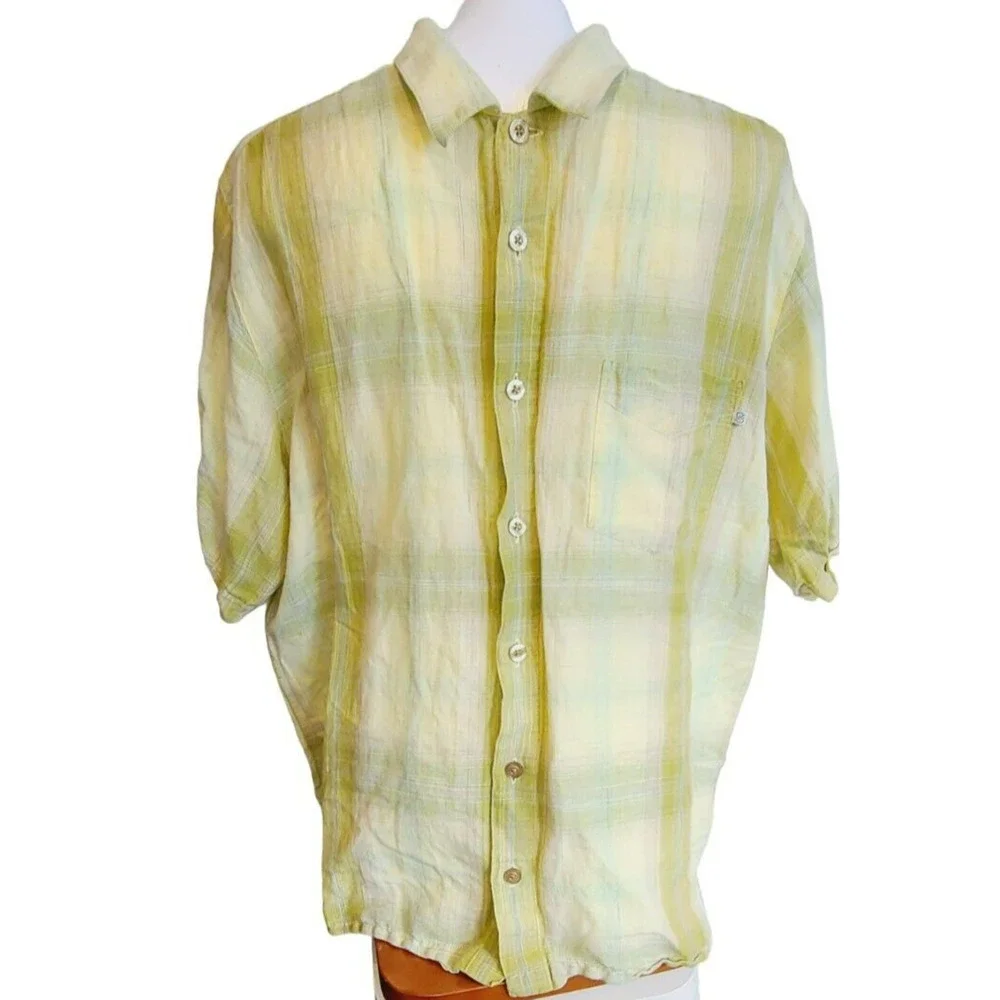 Solitude Button Up Short Sleeve‎ Shirt Size XL